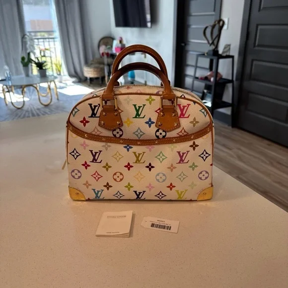 Louis Vuitton Red and Pink Satchel Bag - Picture 2 of 11